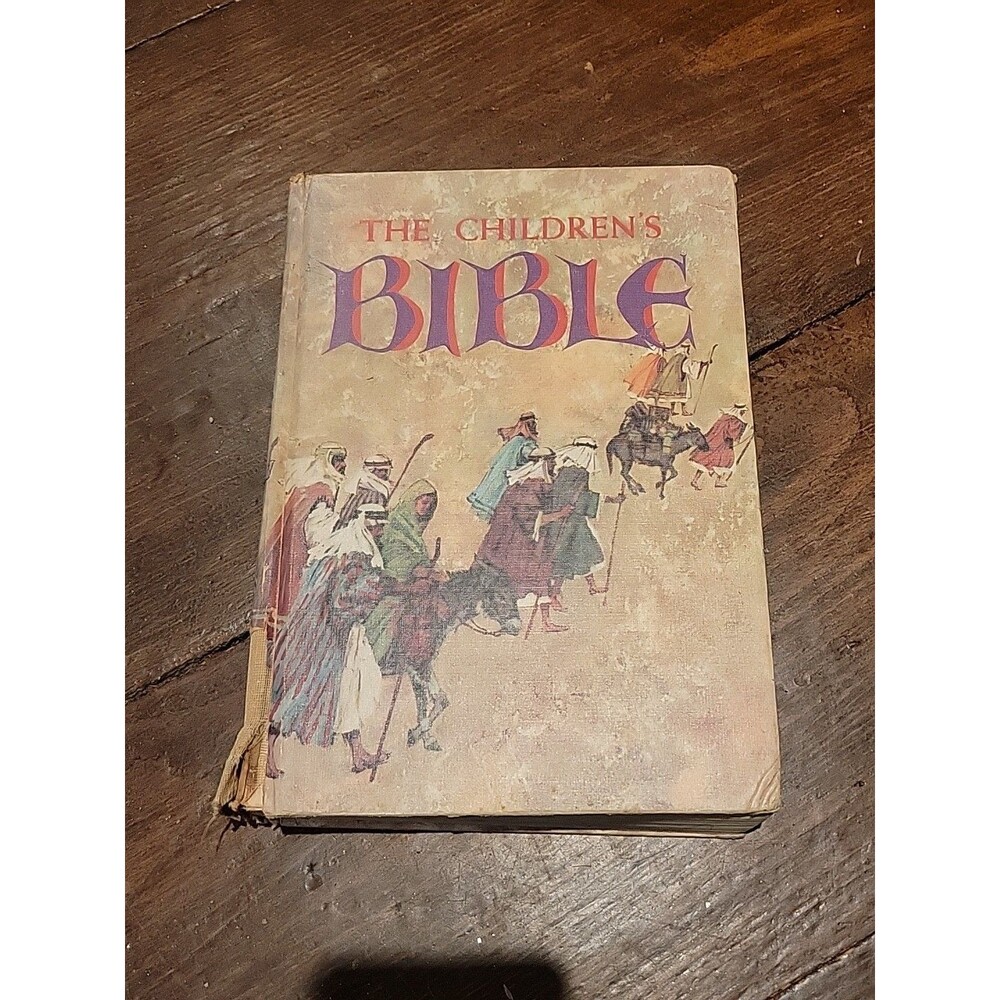 Vintage The Children's Bible Golden Press 1965 Hardcover Illustrated Pictures